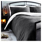 Silentnight Teddy Fleece Reversible Grey/White Duvet Set Double