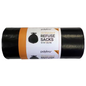 Polylina Tie Top Bin Bags 80 L Carrying Handle Black PE (Polyethylene) 22 Microns Pack of 20